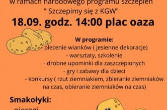 Zdjęcie do: #Szczepimy się z KGW podczas Dnia Ziemniaka w Kramarzynach