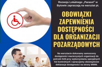 Zdjęcie do: Zaproszenie na szkolenie z DOSTĘPNOŚCI w organizacjach pozarządowych