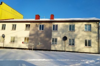 Zdjęcie do: Nowa elewacja budynku socjalnego w Tuchomiu