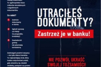 Zdjęcie do: Społeczna Kampania Informacyjna DOKUMENTY ZASTRZEŻONE -
Co zrobić w przypadku utraty dokumentów?