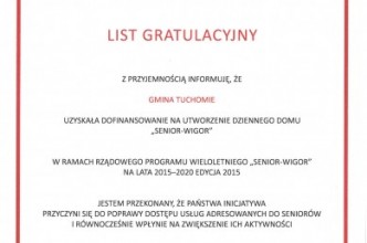 Zdjęcie do: Gratulacja od Ministra Pracy i Polityki Społecznej
