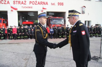 Zdjęcie do: Wręczenie promes dla Młodzieżowych Drużyn Pożarniczych