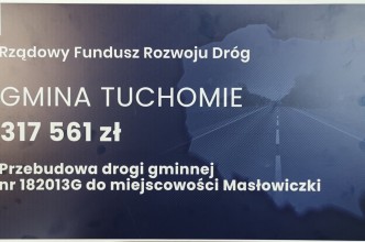 Zdjęcie do: Wsparcie na przebudowę drogi gminnej w Masłowiczkach.