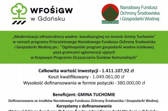 Zdjęcie do:  Modernizacja infrastruktury wodno - kanalizacyjnej na terenie Gminy Tuchomie