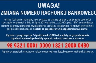 Zdjęcie do: Zmiana numeru rachunku bankowego